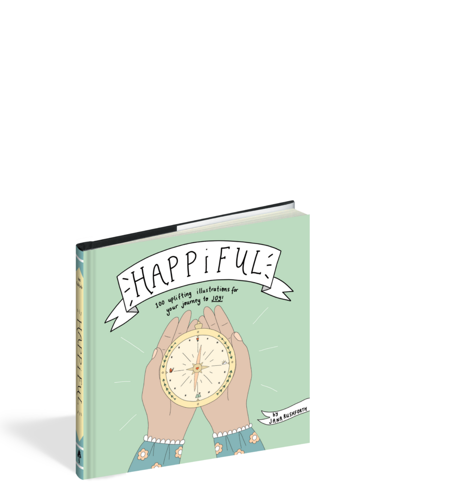 The cover of the mini book Happiful.