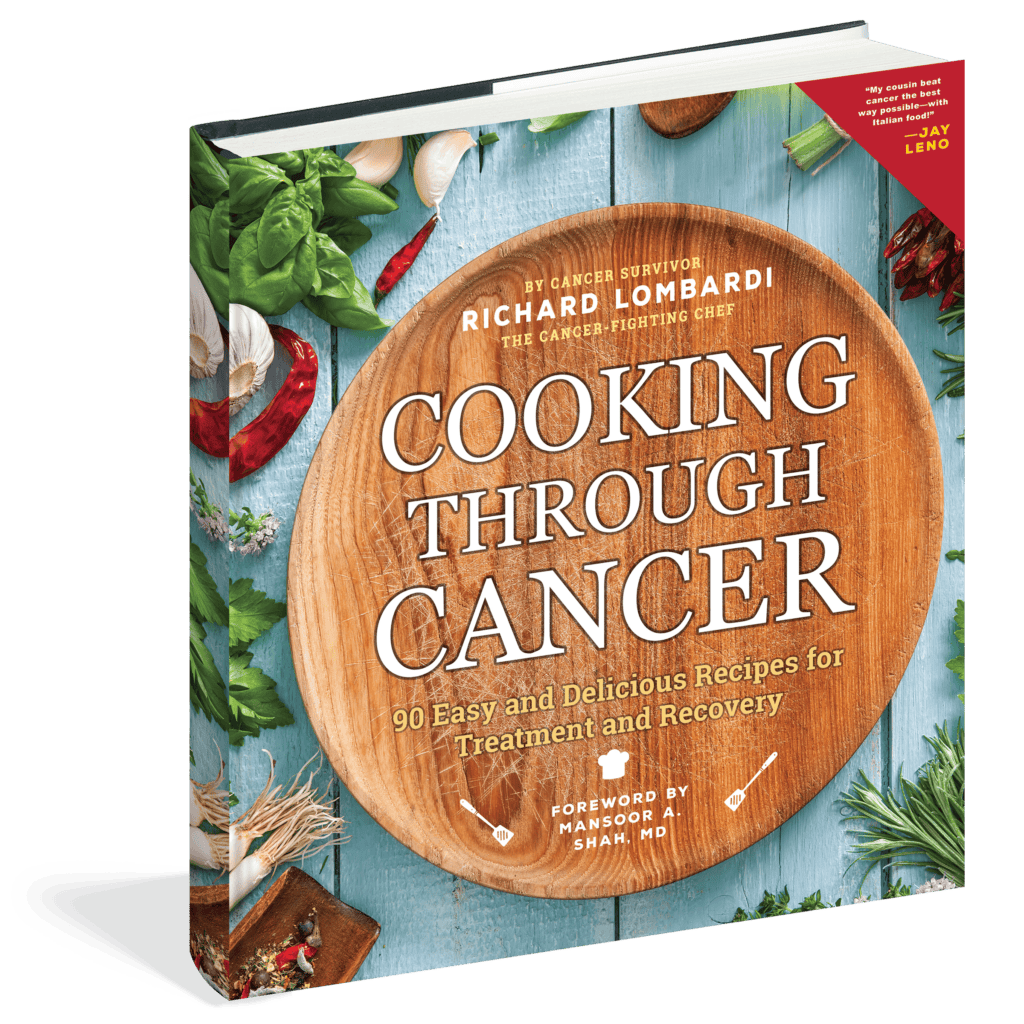 The cover of the cookbook Cooking Through Cancer.