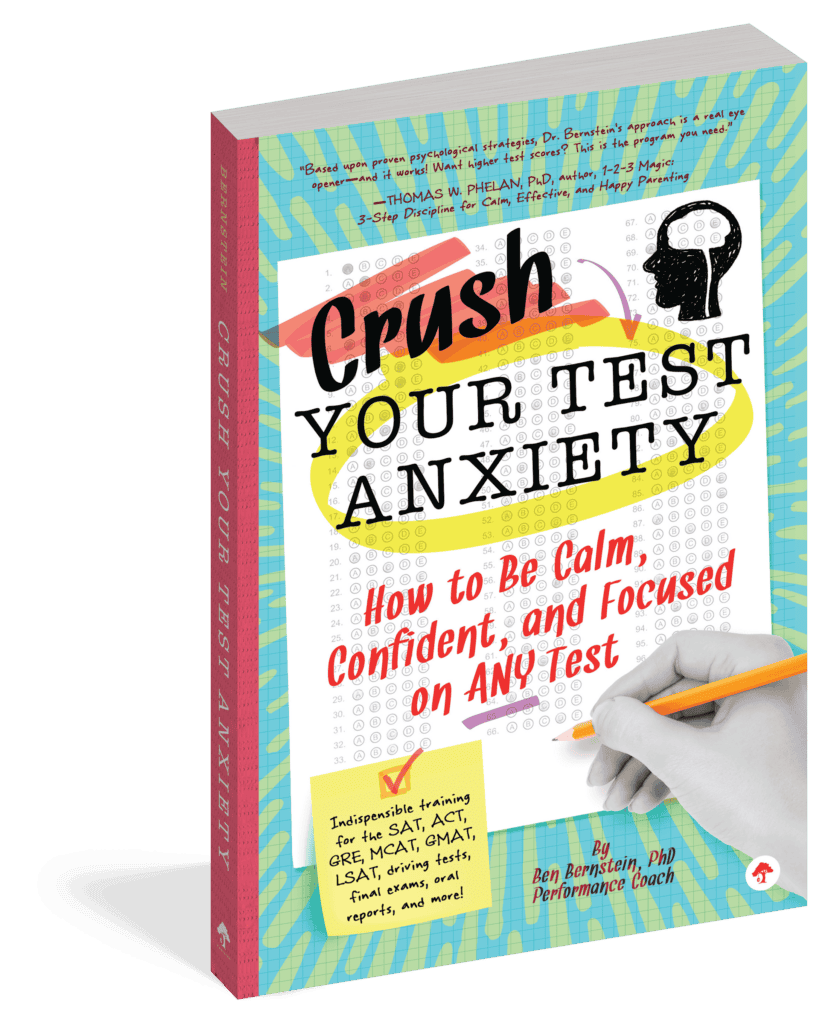 The cover of the book Crush Your Test Anxiety.