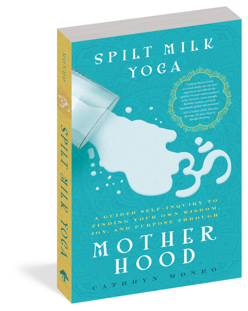 The cover of the book Spilt Milk Yoga.