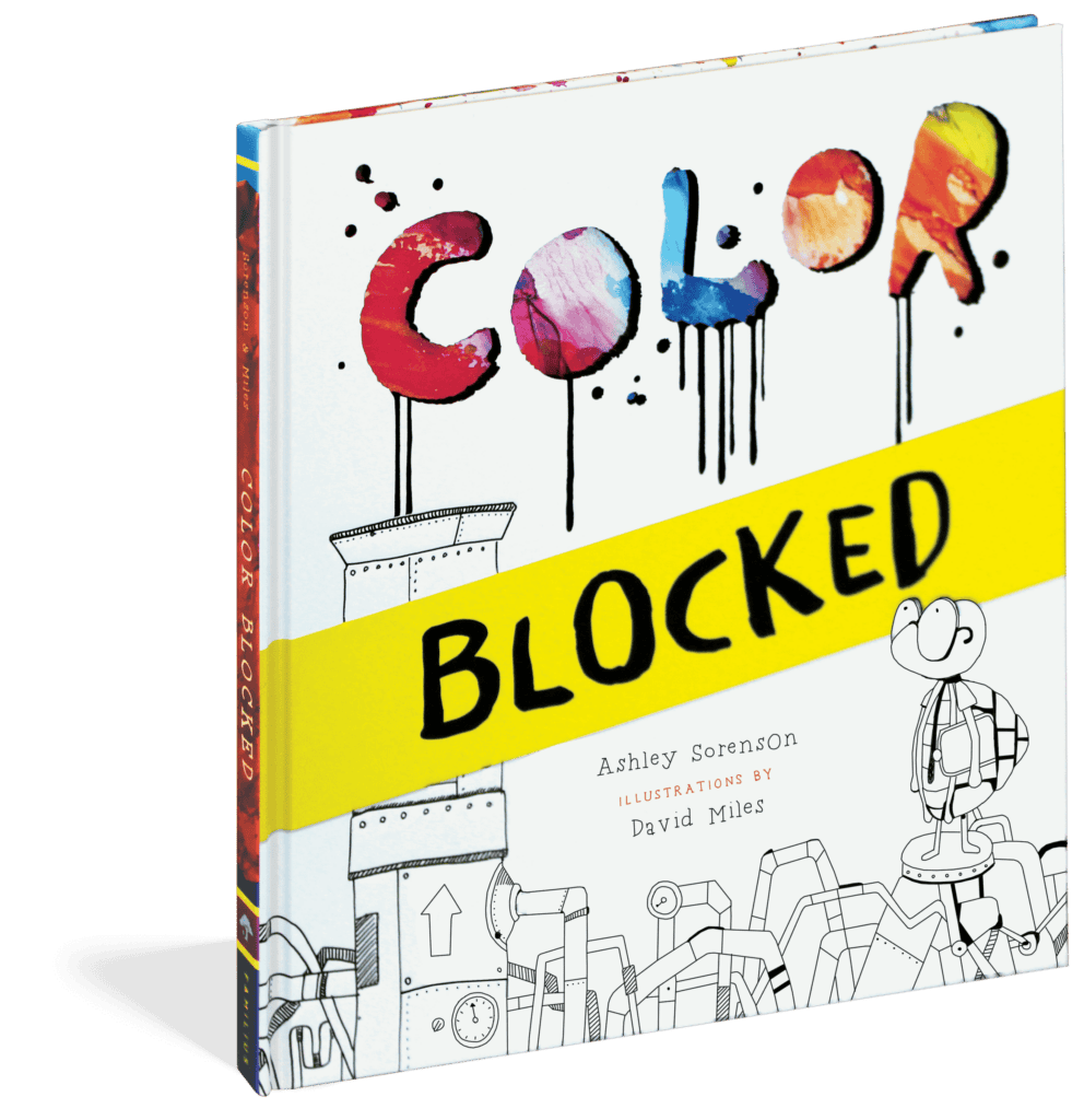 The cover of the interactive picture book Color Blocked.