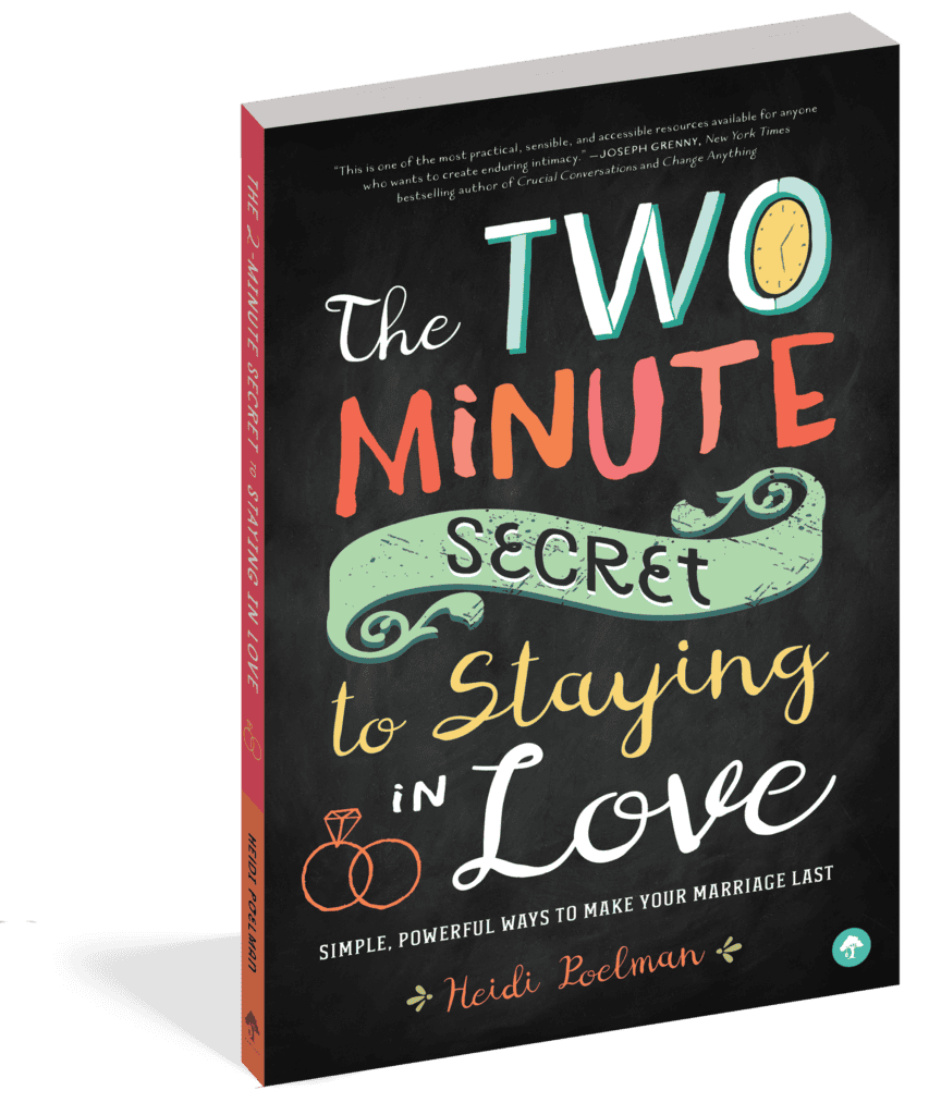 The cover of the book The Two-Minute Secret to Staying in Love.