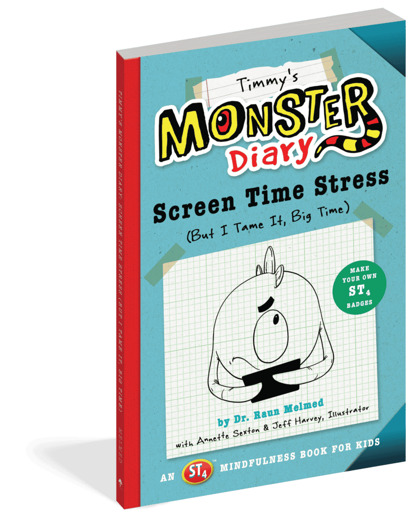 The cover of the chapter book Timmy's Monster Diary: Screen Time Stress.