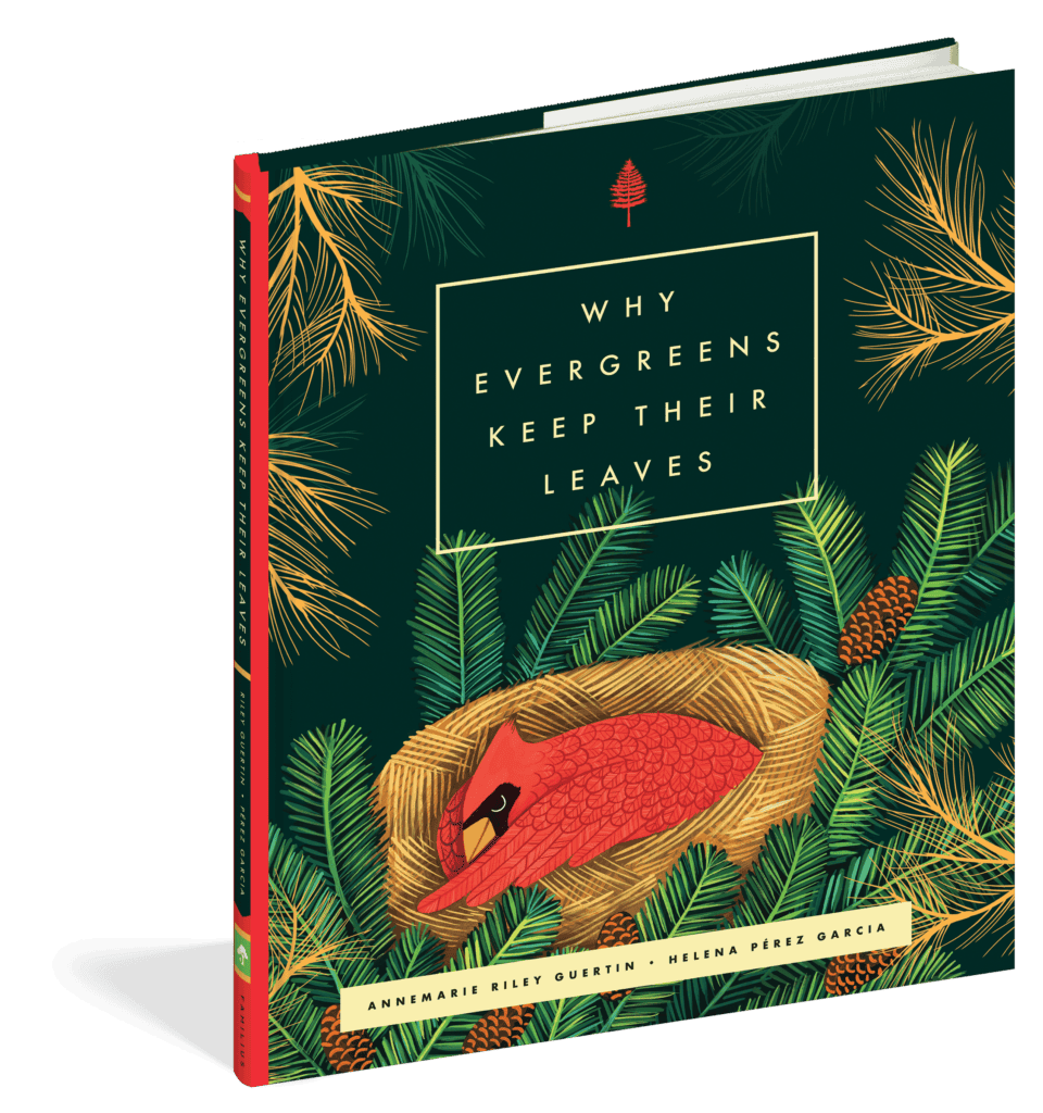 The cover of the picture book Why Evergreens Keep Their Leaves.