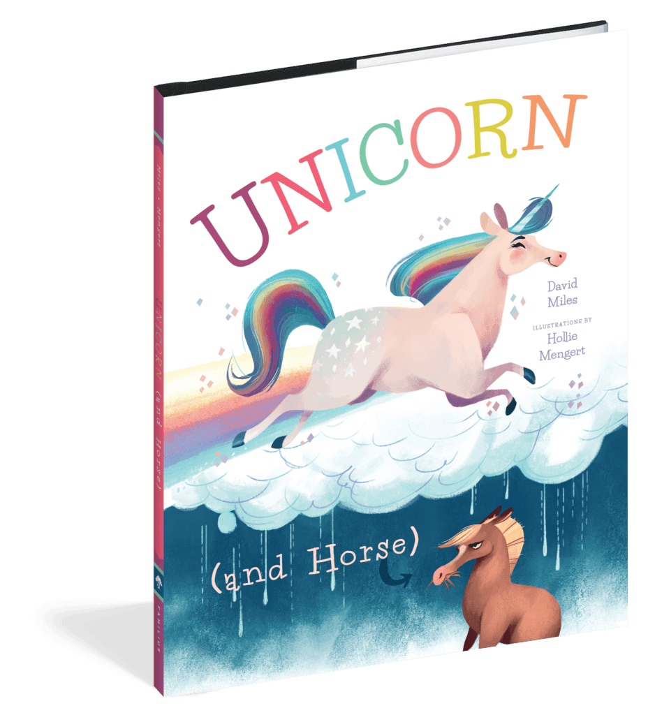 The cover of the picture book Unicorn and Horse.