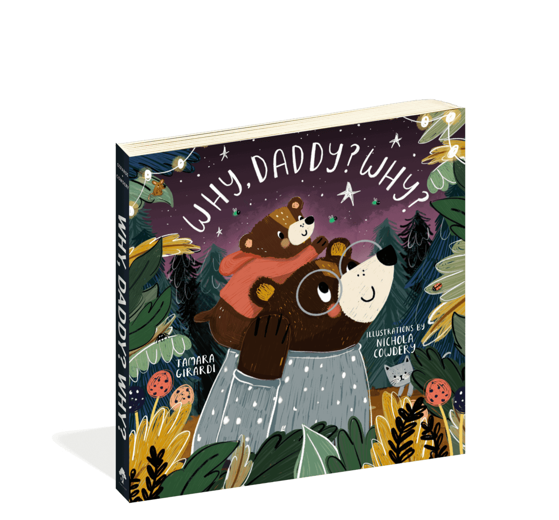 The cover of the board book Why, Daddy, Why?