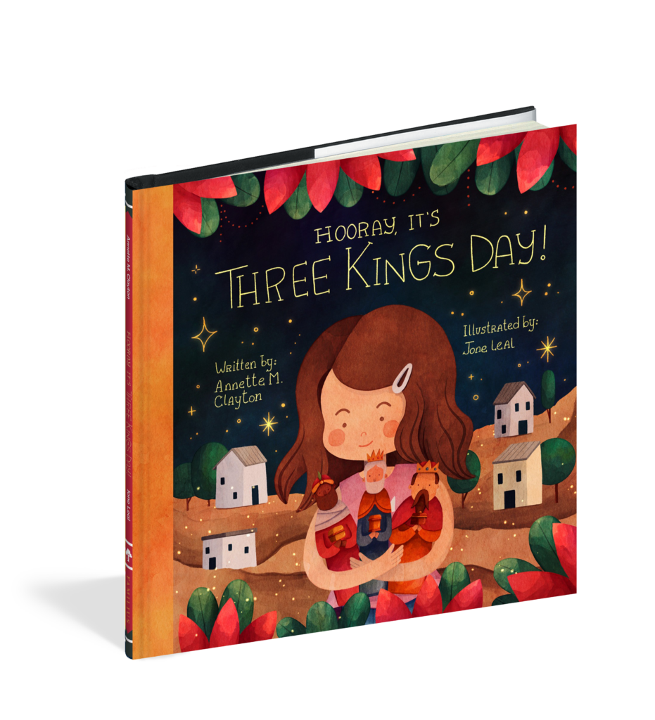 The cover of the picture book Hooray, It's Three Kings Day!