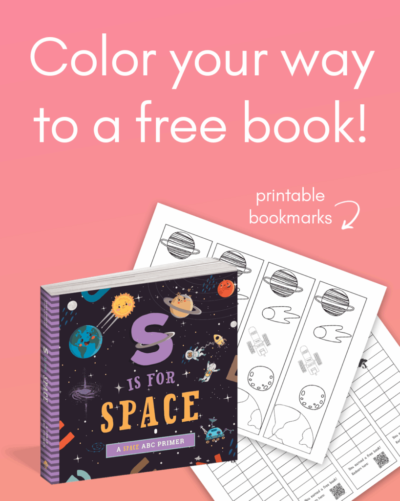 Color your way to a free book! Printable bookmarks.