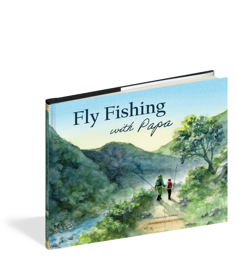 The cover of the picture book Fly Fishing with Papa